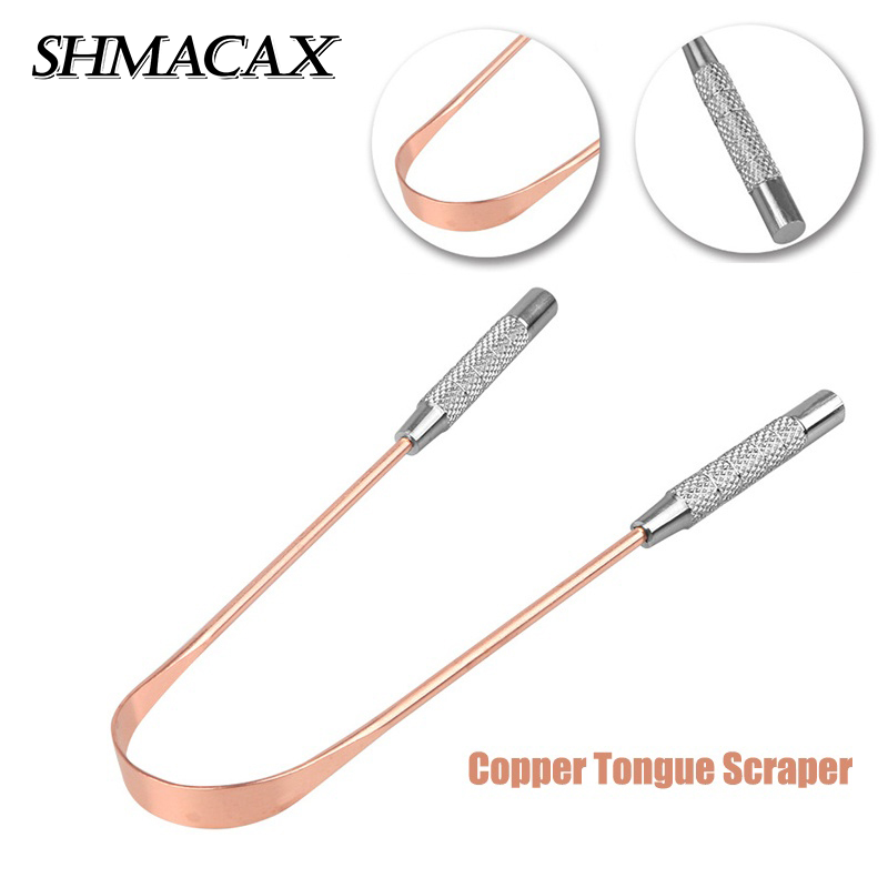 Tongue Scraper Metal - 1 adet bakır dil kazıyıcı ağız
