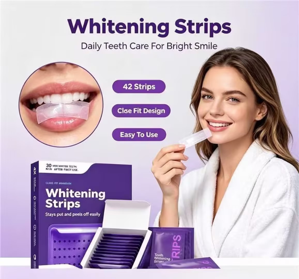 Teeth Whitening Strips Crest - Diğer Diş Beyazlatma Şeritleri 42 Adet