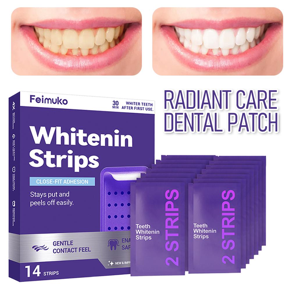 Teeth Whitening Strips Crest - Mor Diş Beyazlatma Şeritleri Ağız Hijyeni