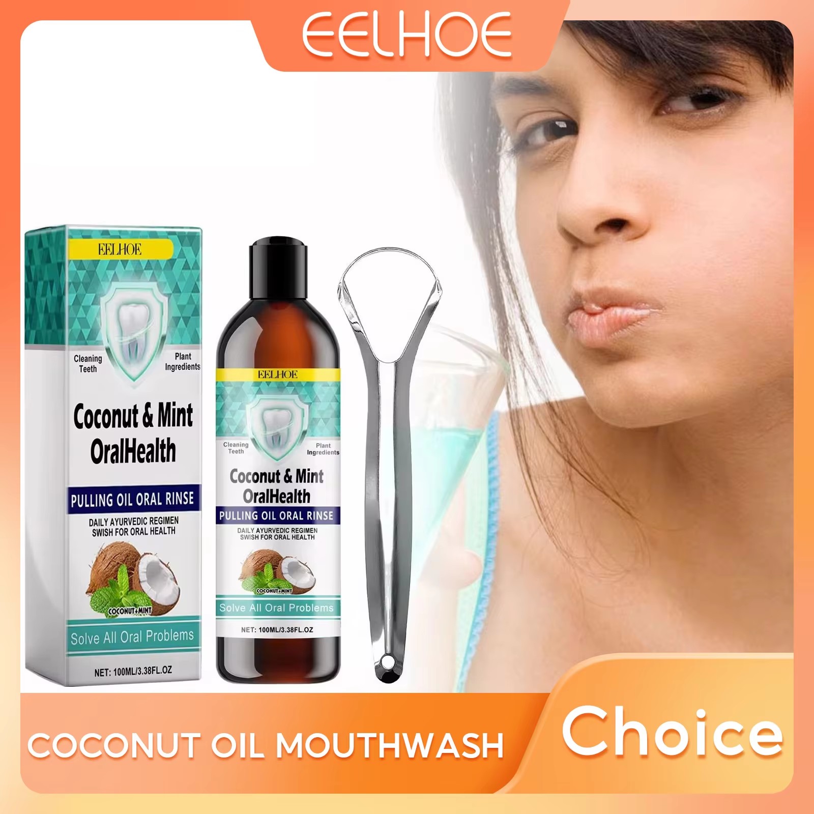 Teeth Whitening With Coconut Oil - EELHOE Nane Hindistan Cevizi Yağı Çekme