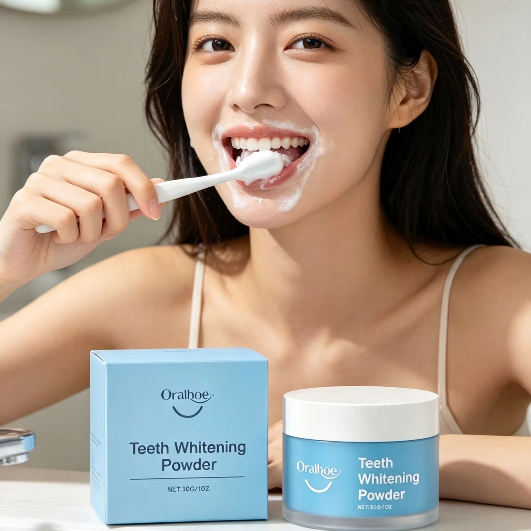 Teeth Paint Whitening - Oralhoe Diş Tozu, Dişleri Fırçalamak İçin