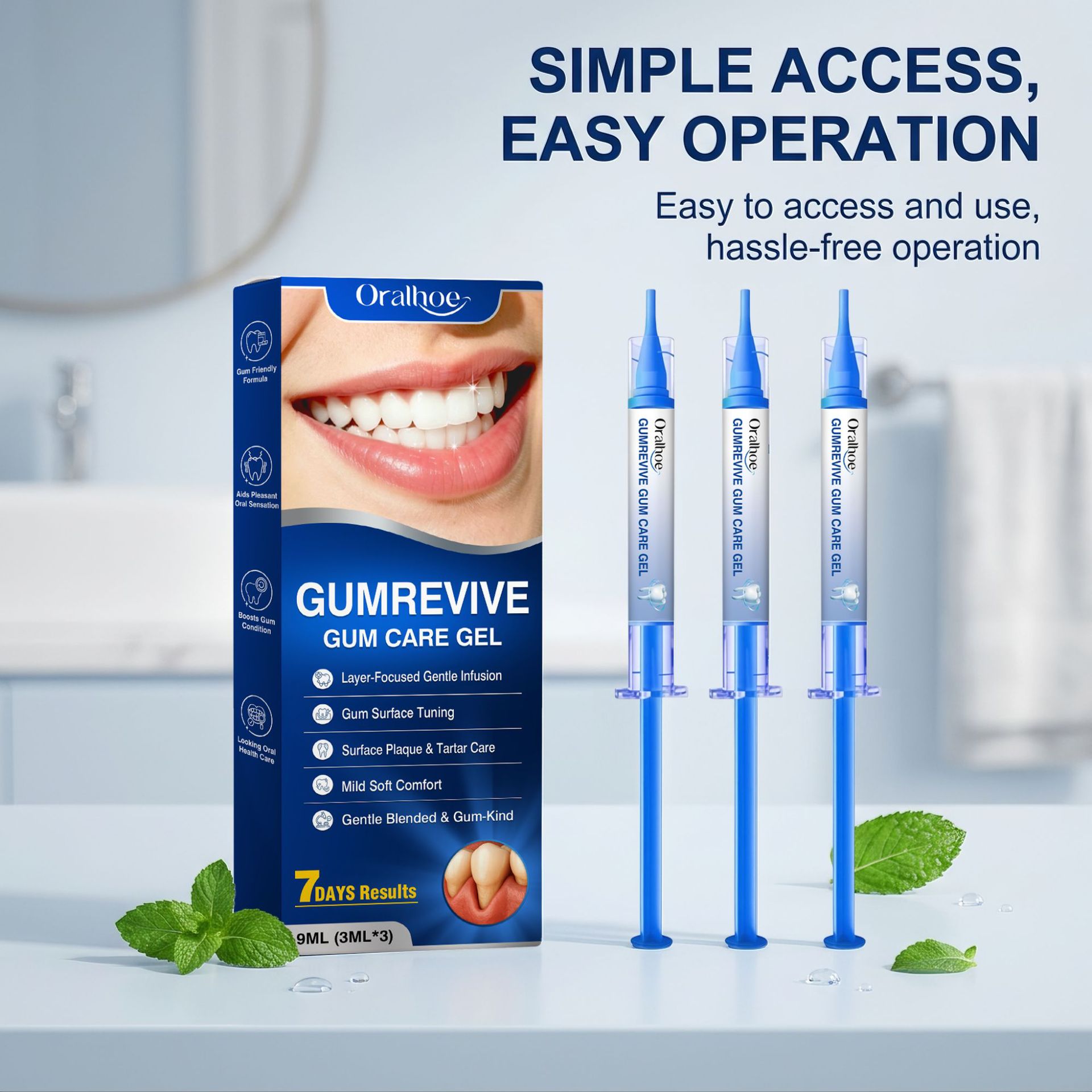 Teeth Whitening Gels Used By Dentists - Ağız Bakım Jeli 3 Parça Diş