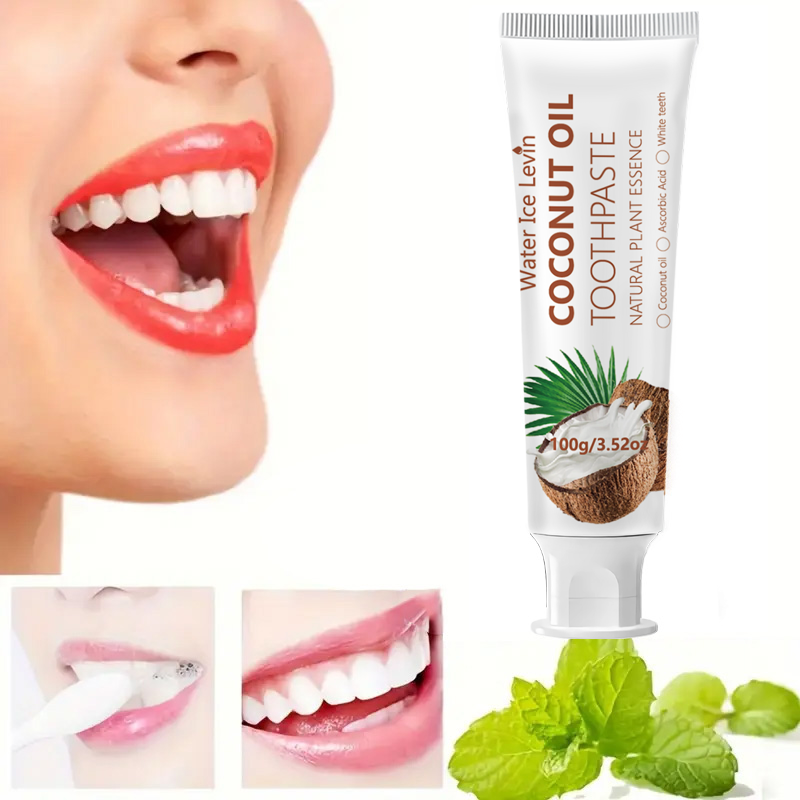 Teeth Whitening With Coconut Oil - Hindistan Cevizi Yağı Diş Macunu 100g