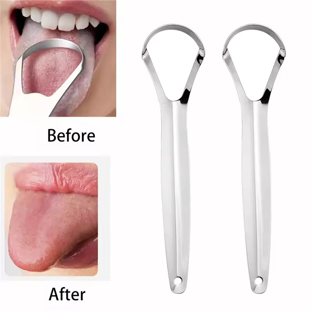 1/2/3 Adet Paslanmaz Çelik Dil - Tongue Scraper Metal incelemesi ve fiyatı