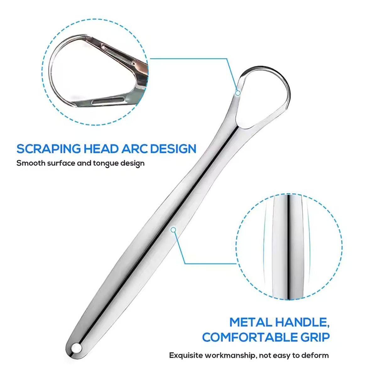 1/2/3 Adet Paslanmaz Çelik Dil - Tongue Scraper Metal incelemesi ve fiyatı