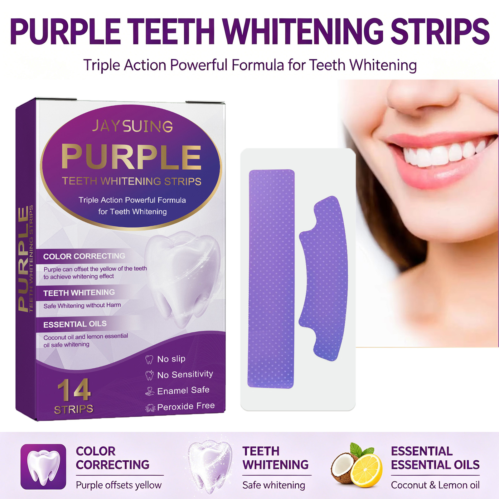 Mor Diş Beyazlatma Şeritleri D - Teeth Whitening With Coconut Oil incelemesi ve fiyatı